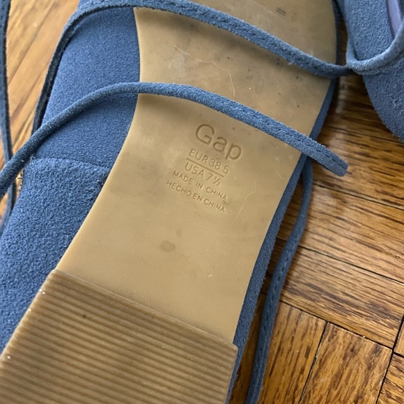 Gap suede lace up pointy toe flats 7.5 - Picture 4 of 5